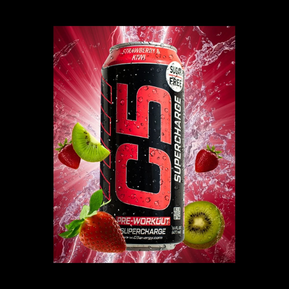 C5 Pre-Workout Supercharge Strawberry and Kiwi