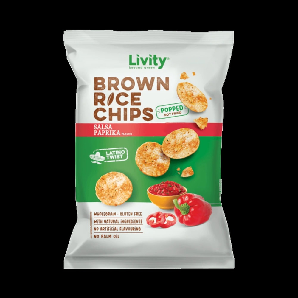 Livity Brown Rice Chips Salsa Paprika 60gm (BM52)
