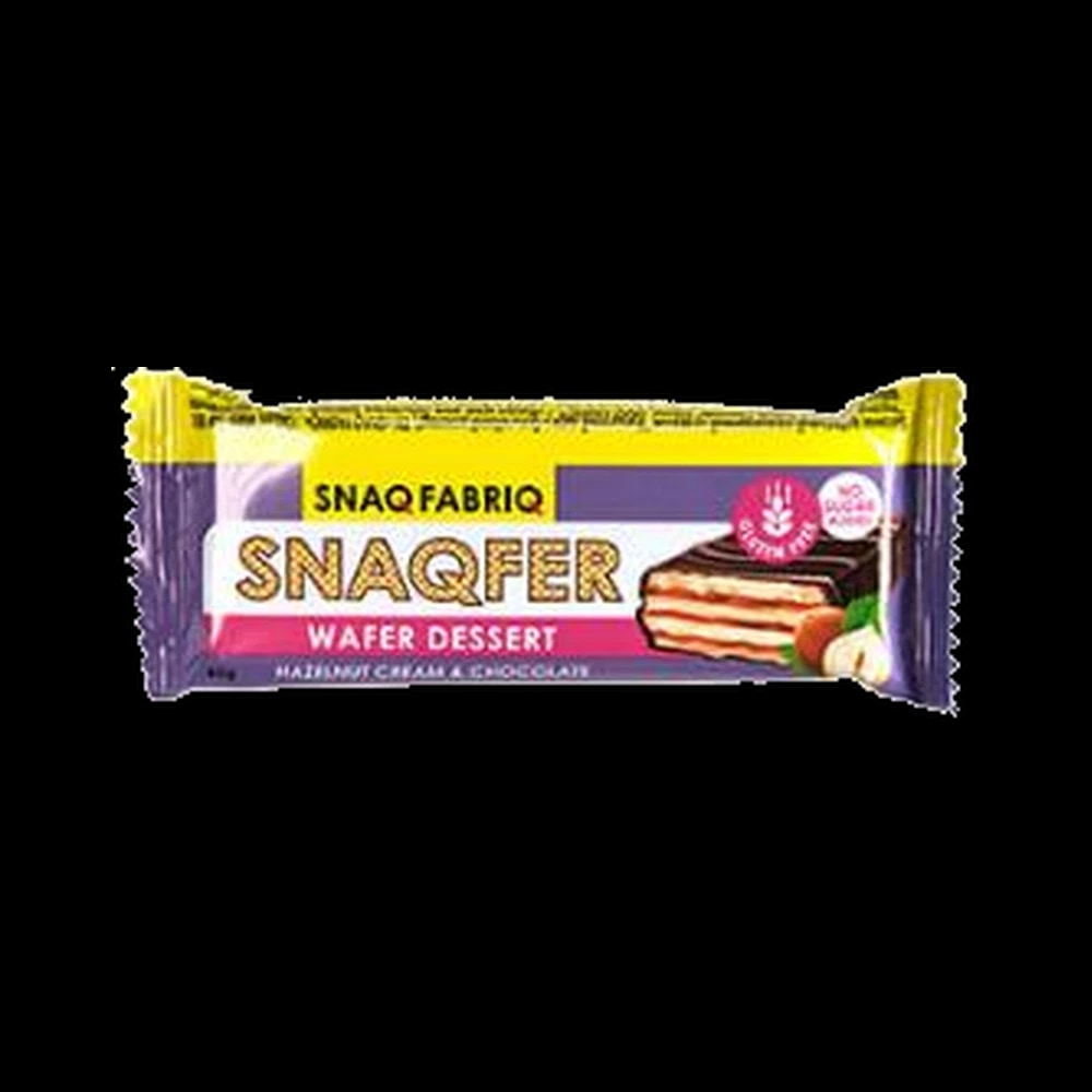 Snaq Fabriq Snaqfer Hazelnut Cream and Belgian Chocolate Wafer Bar 45g