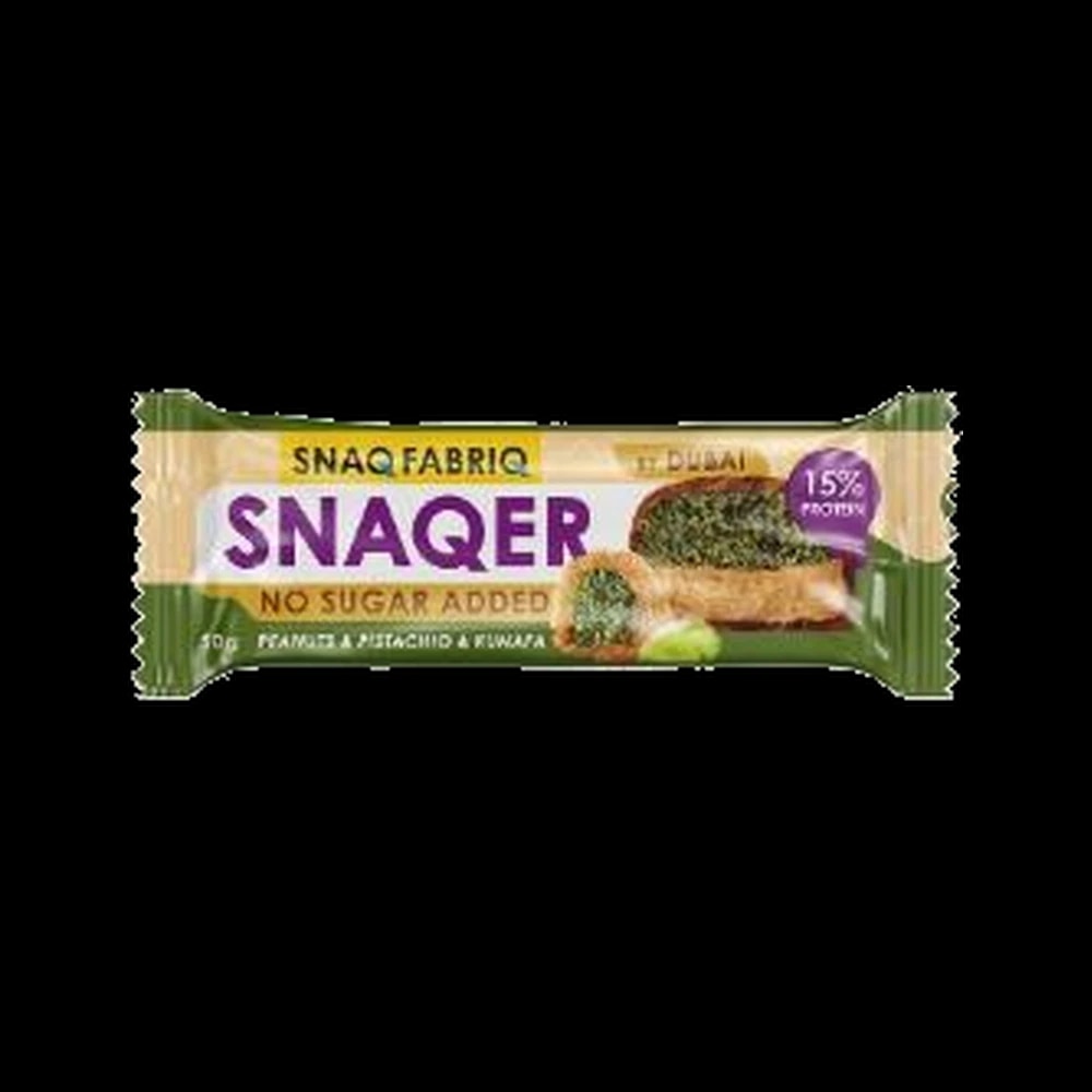 Snaq Fabriq Snaqer Sugar Free Peanuts & Pistahio kunafa Bar 50g