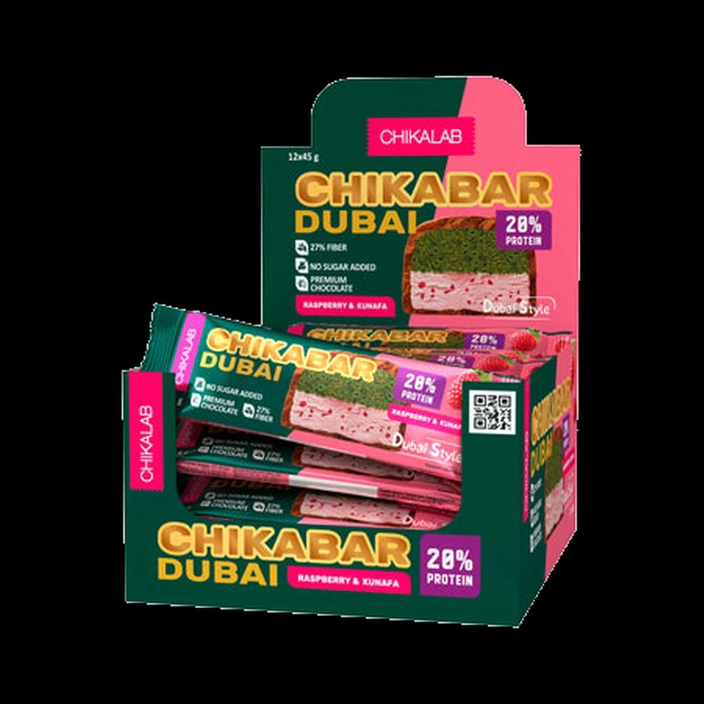 Chikalab Chikabar Dubai Raspberry & Kunafa 45g