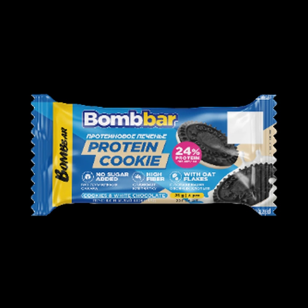 Bombbar Glazed Protein sandwich cookies with cookies glazed with white chocolate 25g