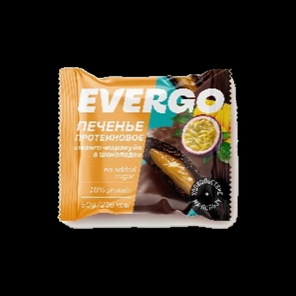 Evergo Glazed protein cookies with mango-passion fruit filling 50G