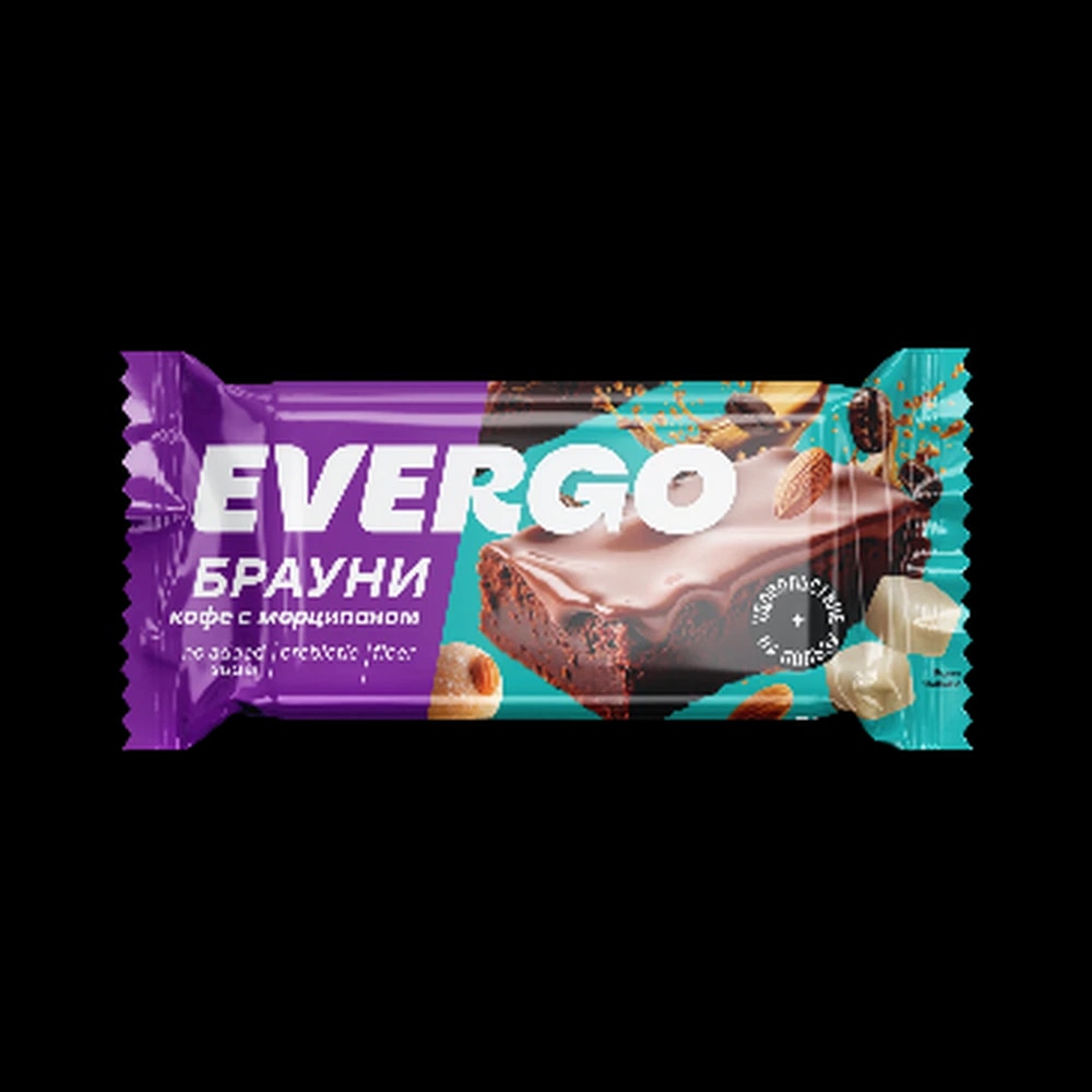 Evergo Protein cake "Brownie" coffee with marzipan 50G