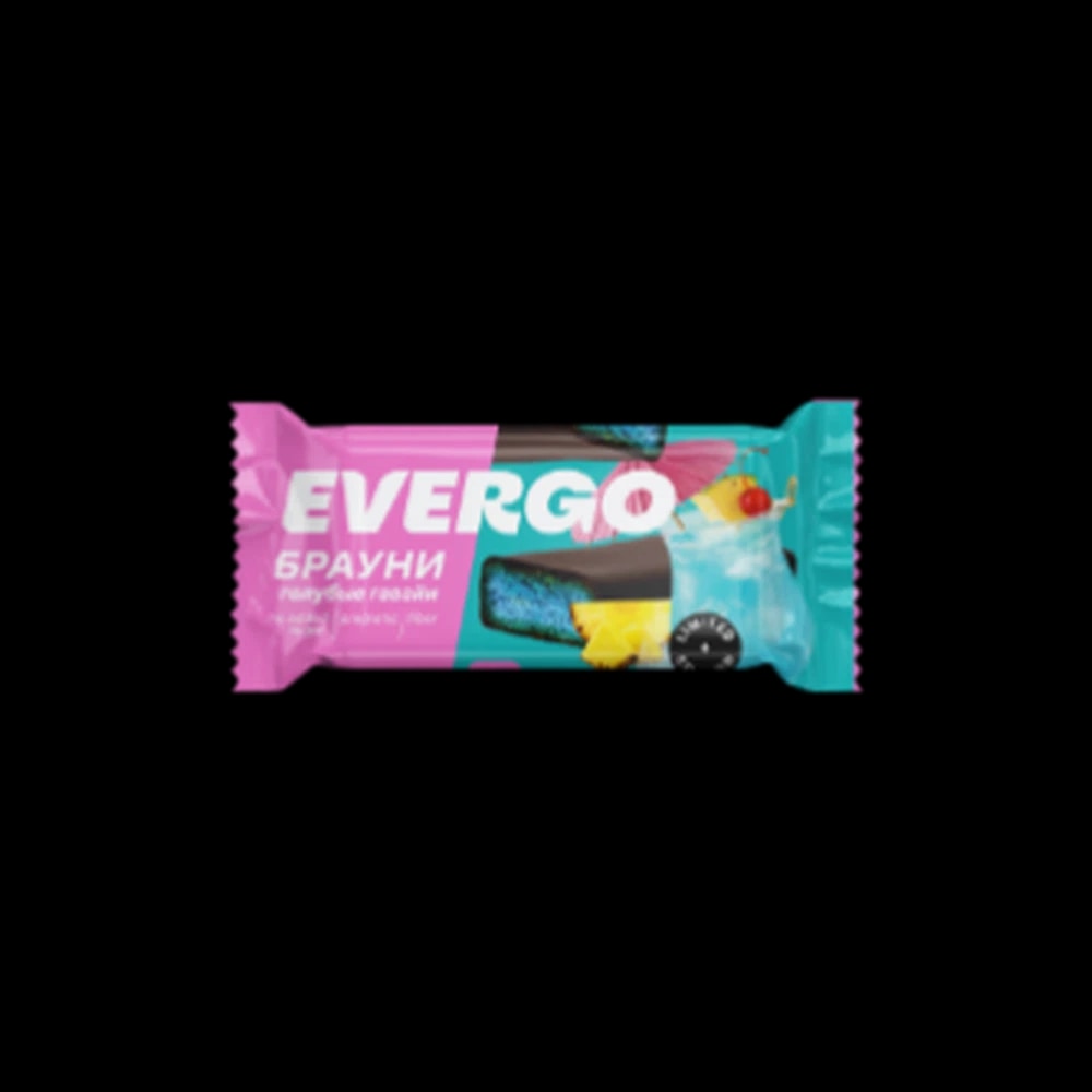 Evergo Protein Brownie with Blue Hawaiian Flavor 50G