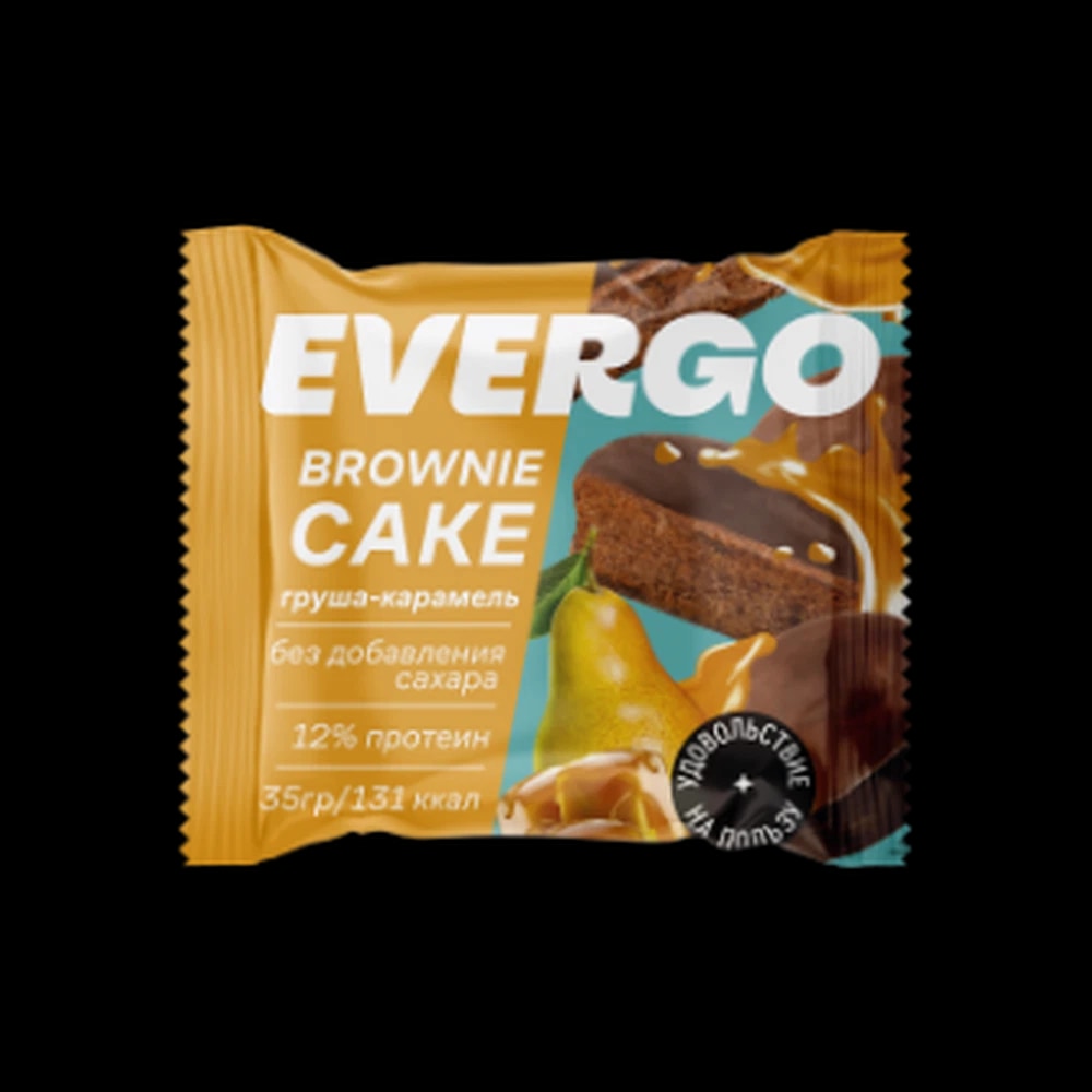 Evergo Brownie Cake with pear-caramel flavor 35G