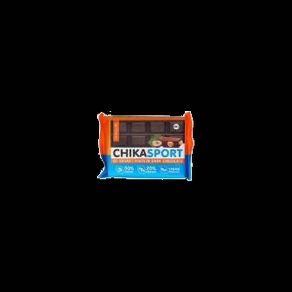Chikalab Protein Dark Vegan Dark Chocolate with hazelbuts 100g