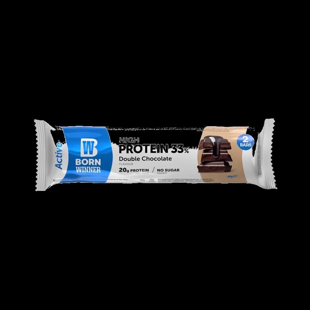 Born Winner ACTIVE PROTEIN BAR DOUBLE CHOCOLATE 30GM (BW04)