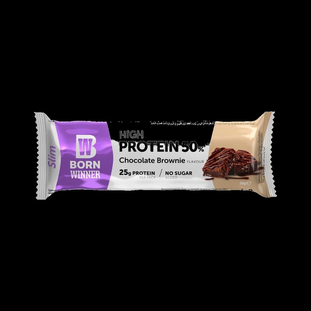 Born Winner SLIM PROTEIN BAR CHOCOLATE BROWNIE 50GM (BW011)