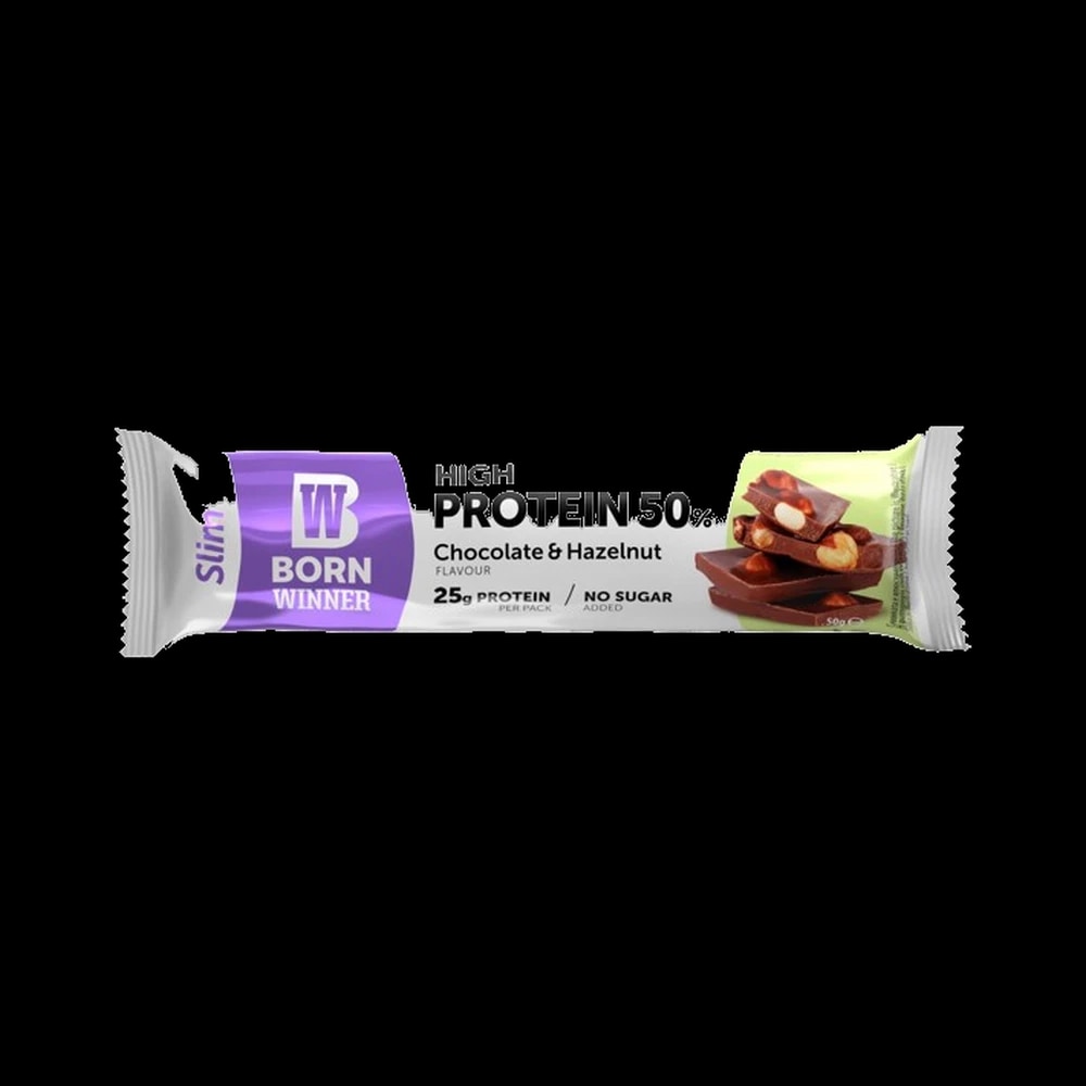 Born Winner SLIM PROTEIN BAR CHOCOLATE HAZELNUT 50GM (BW06)