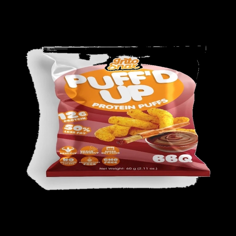 Into Snax PUFF'D UP PROTEIN PUFFS BBQ 60 G
