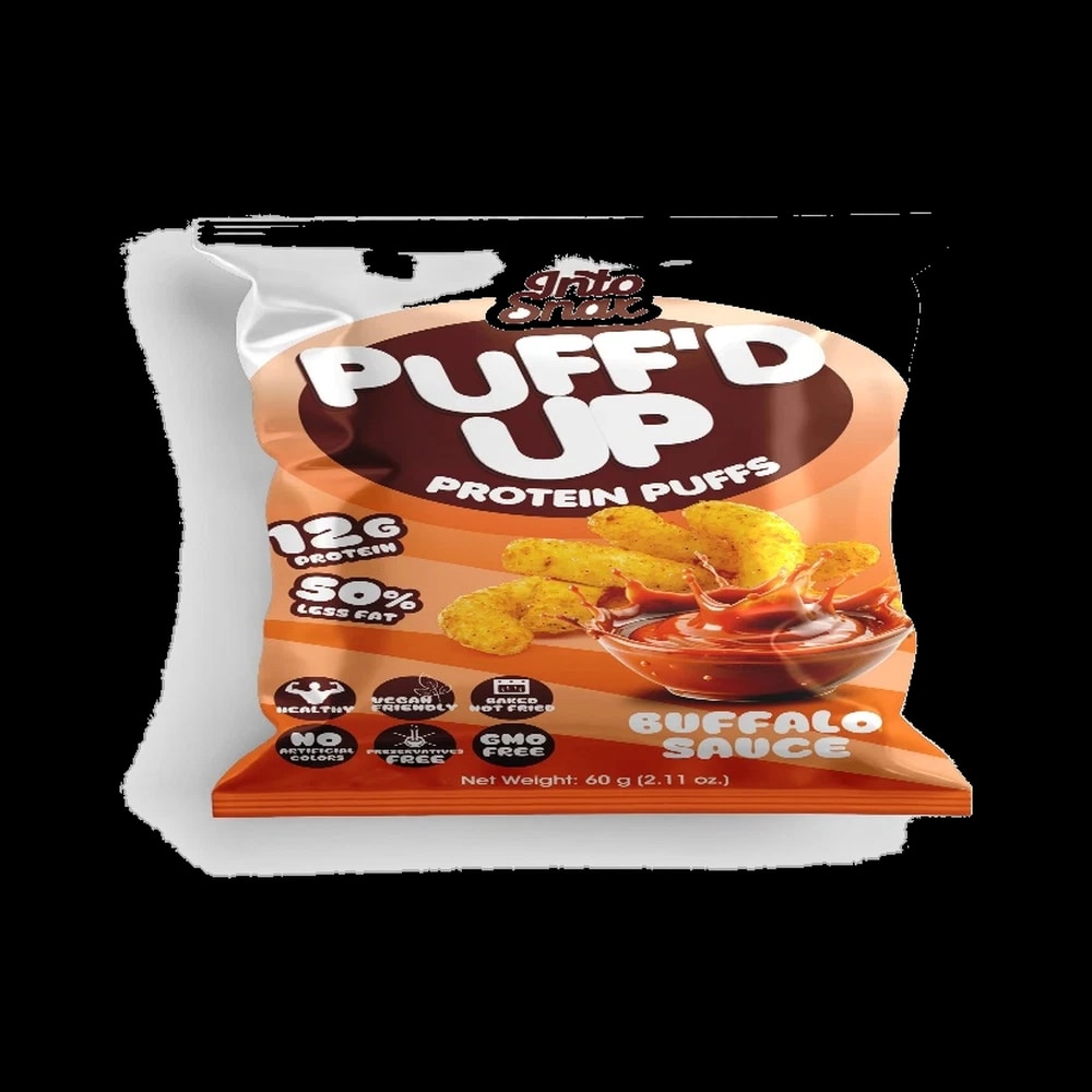 Into Snax PUFF'D UP PROTEIN PUFFS BUFFALO SAUCE 60 G
