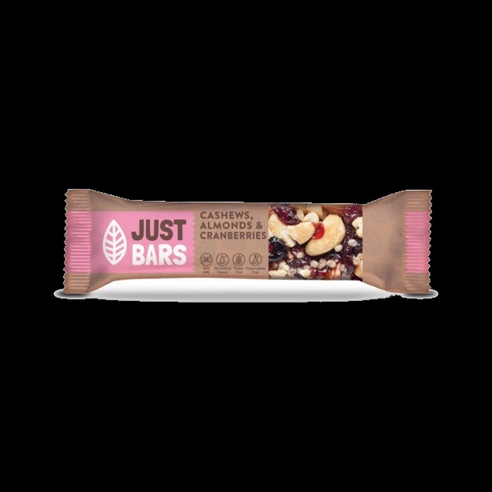 Just Bars CASHEWS, ALMONDS & CRANBERRIES 40G * 12PCS * 4BOX