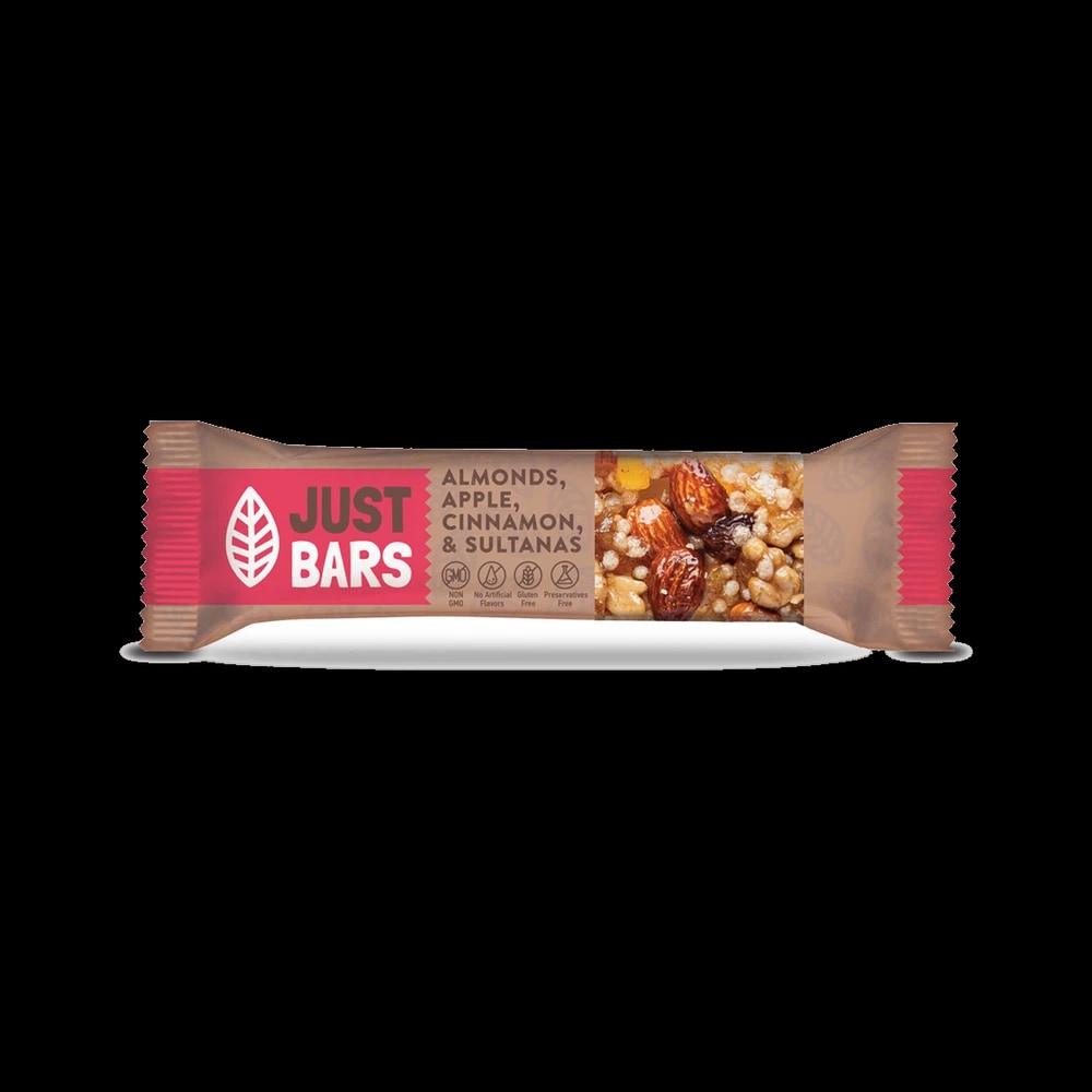 Just Bars ALMONDS, APPLE, CINNAMON & SULTANAS 40G * 12PCS * 4BOX