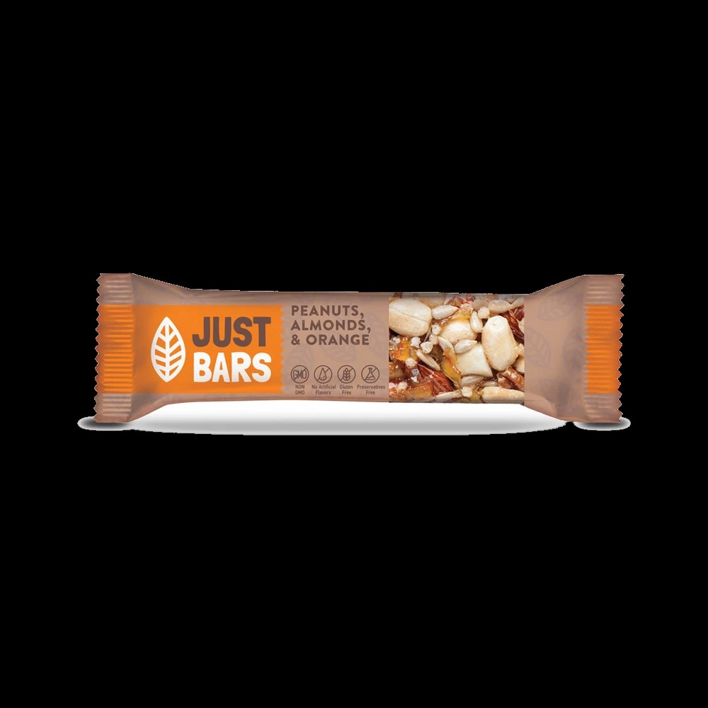 Just Bars PEANUTS, ALMONDS & ORANGE 40G 12 BOX*12 PCS