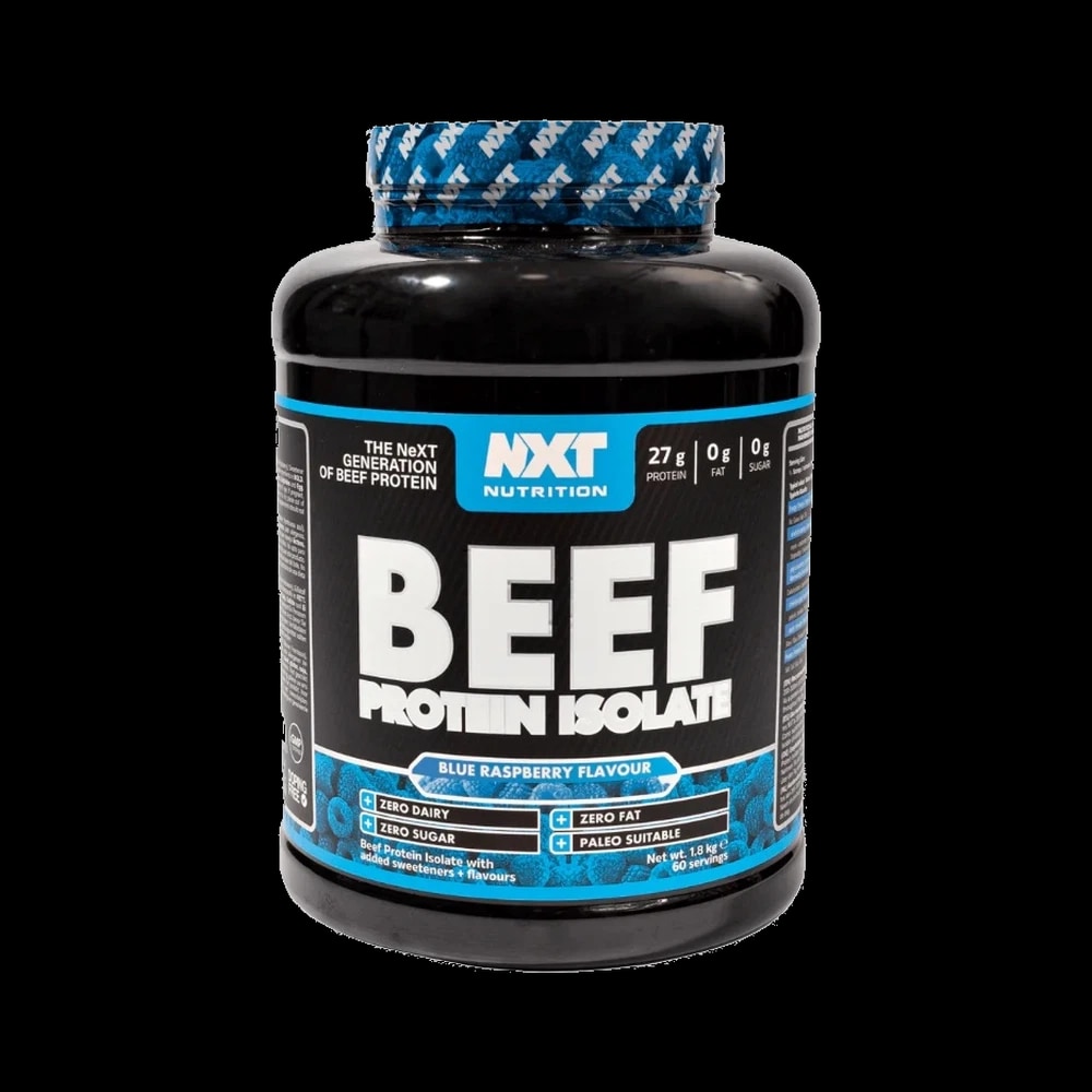 NXT Nutrition BEEF PROTEIN ISOLATE BLUE RASPBERRY FLAVOUR - 1.8KG