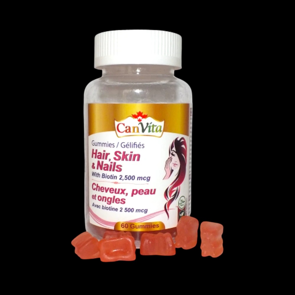Canvita Hair, Skin & Nails with Biotin 2,500 mcg(Sugar Free)