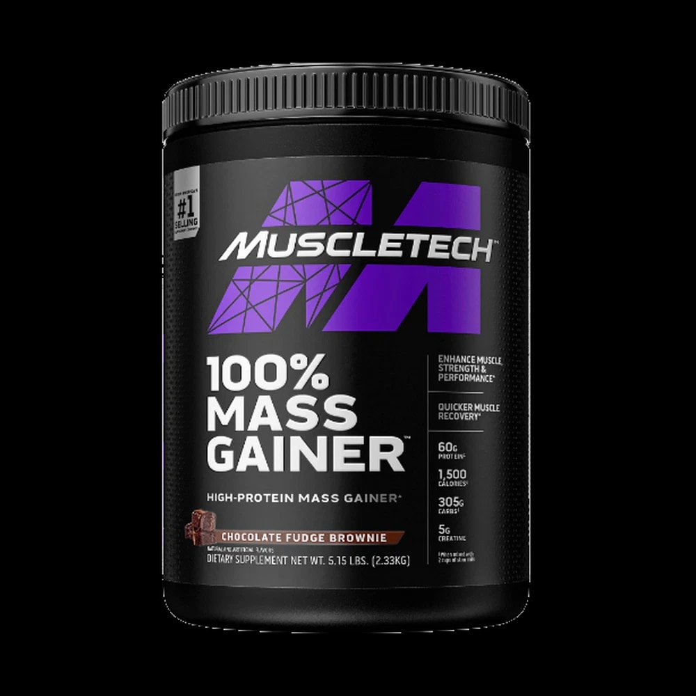 MuscleTech 100% Mass Gainer Chocolate Fudge Brownie 5.5LB