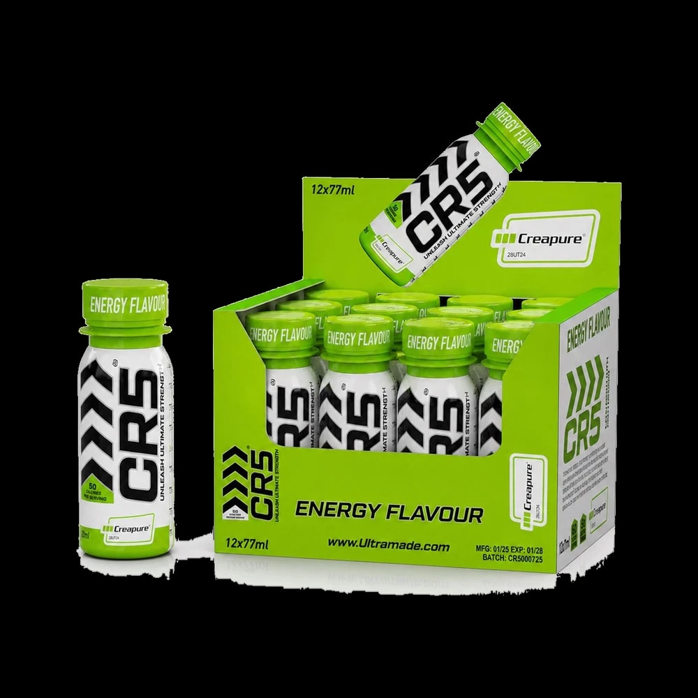 CR5 Creapure Creatine Monohydrate Shot Energy Flavour 5g -77 ml
