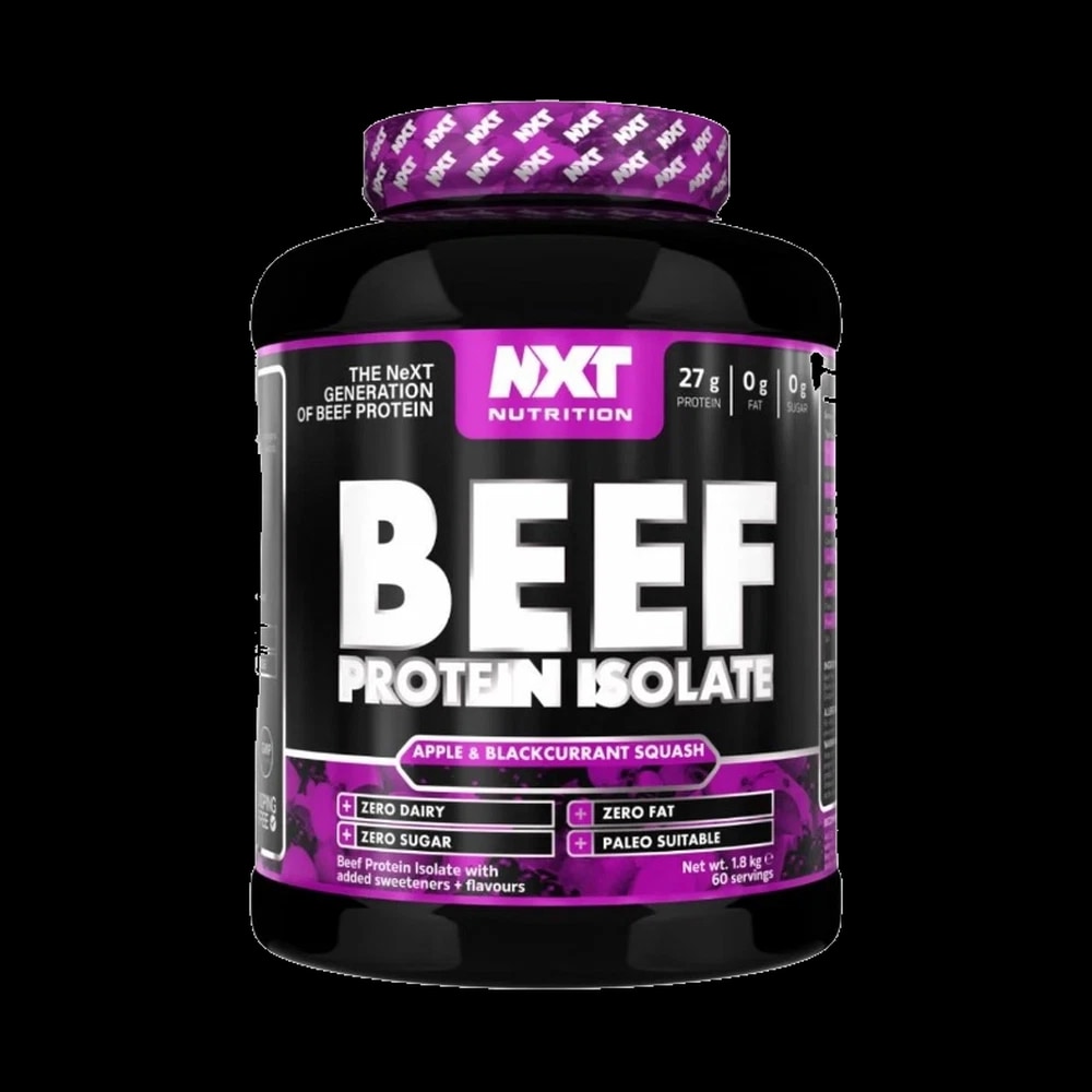 NXT Nutrition BEEF PROTEIN ISOLATE APPLE & BLACKCURRANT SQUASH FLAVOUR - 1.8KG