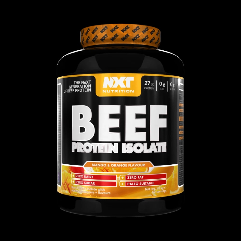 NXT Nutrition BEEF PROTEIN ISOLATE MANGO & ORANGE FLAVOUR - 1.8KG