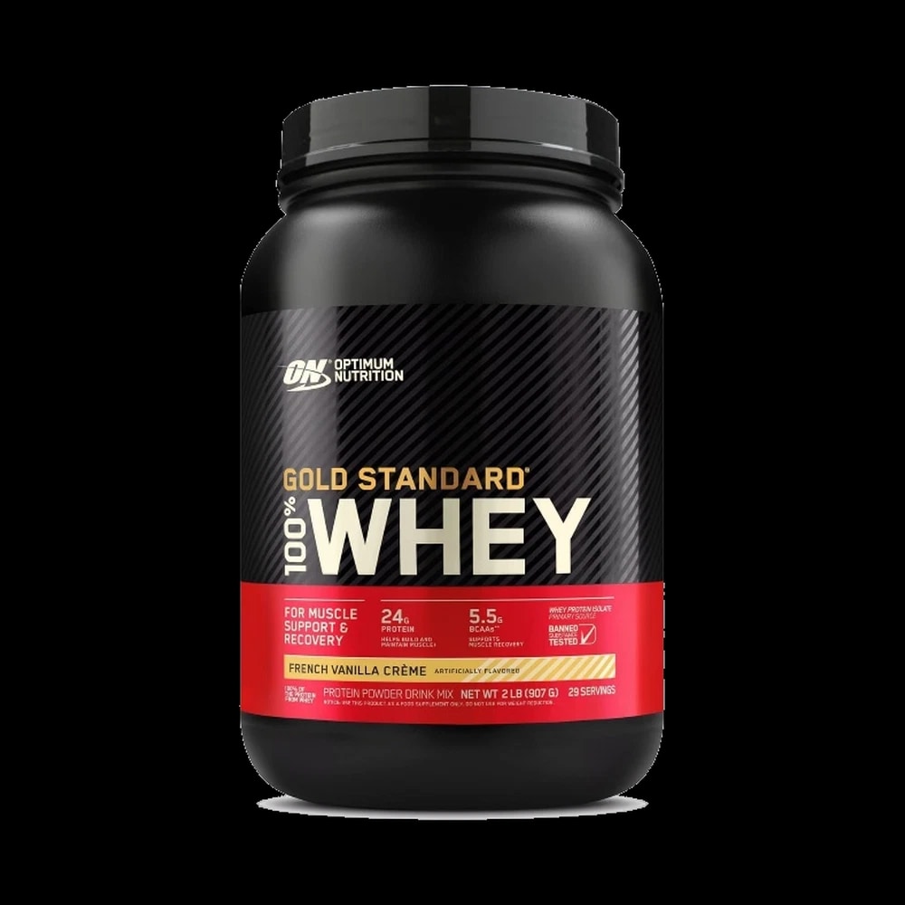 Optimum Nutrition Gold Standard 100% Whey Protein, French Vanilla Creme, 2 LB