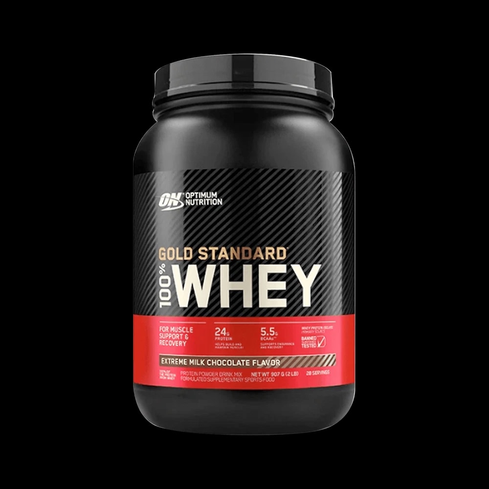 Optimum Nutrition Gold Standard 100% Whey Protein, Extreme Milk Chocolate, 2 LB