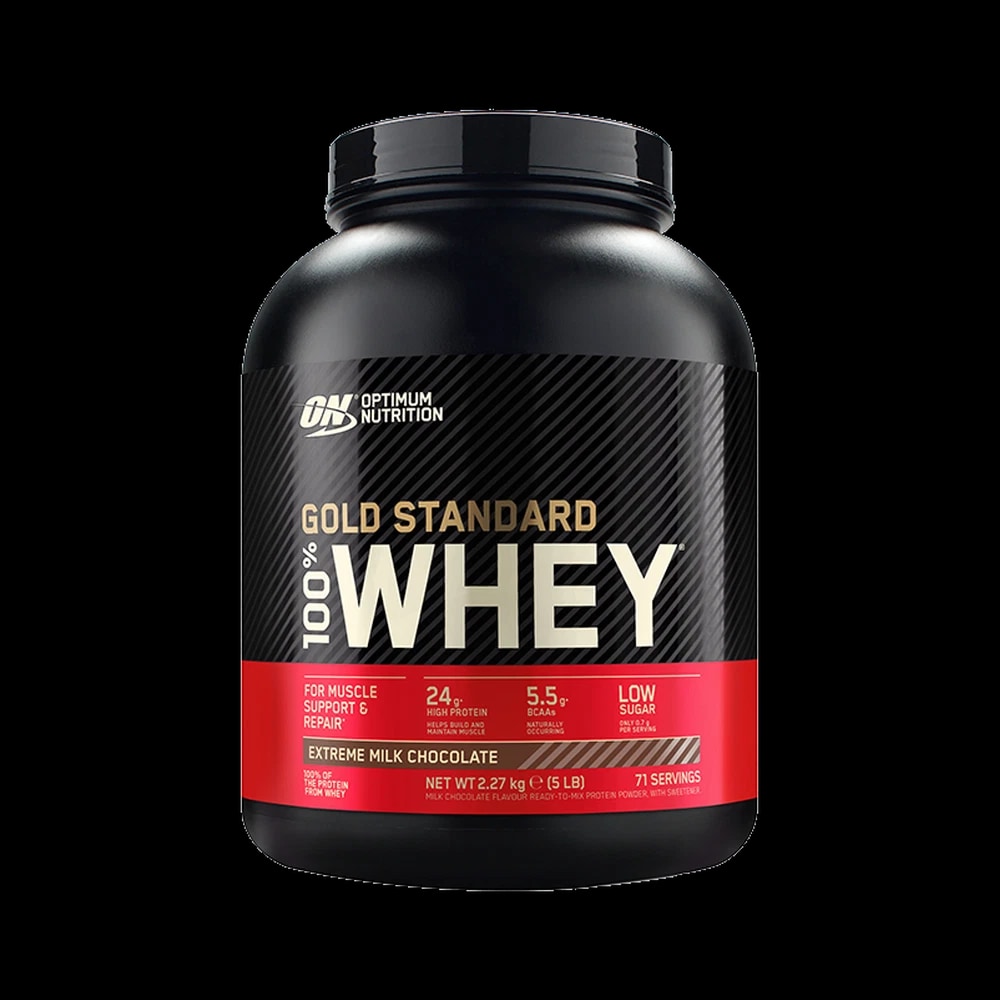 Optimum Nutrition Gold Standard 100% Whey Protein, Extreme Milk Chocolate, 5 LB