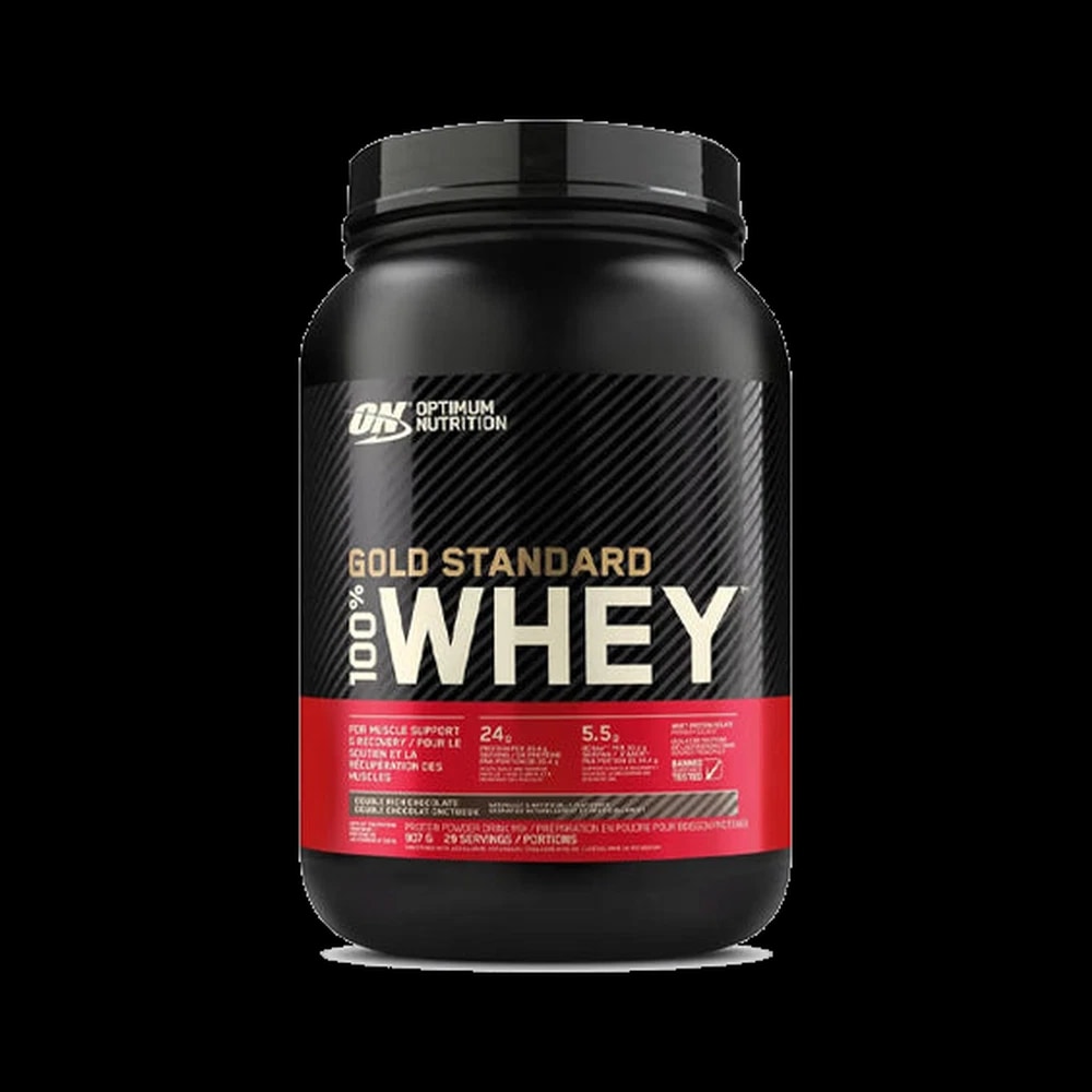 Optimum Nutrition Gold Standard 100% Whey Protein, Double Rich Chocolate, 2 LB