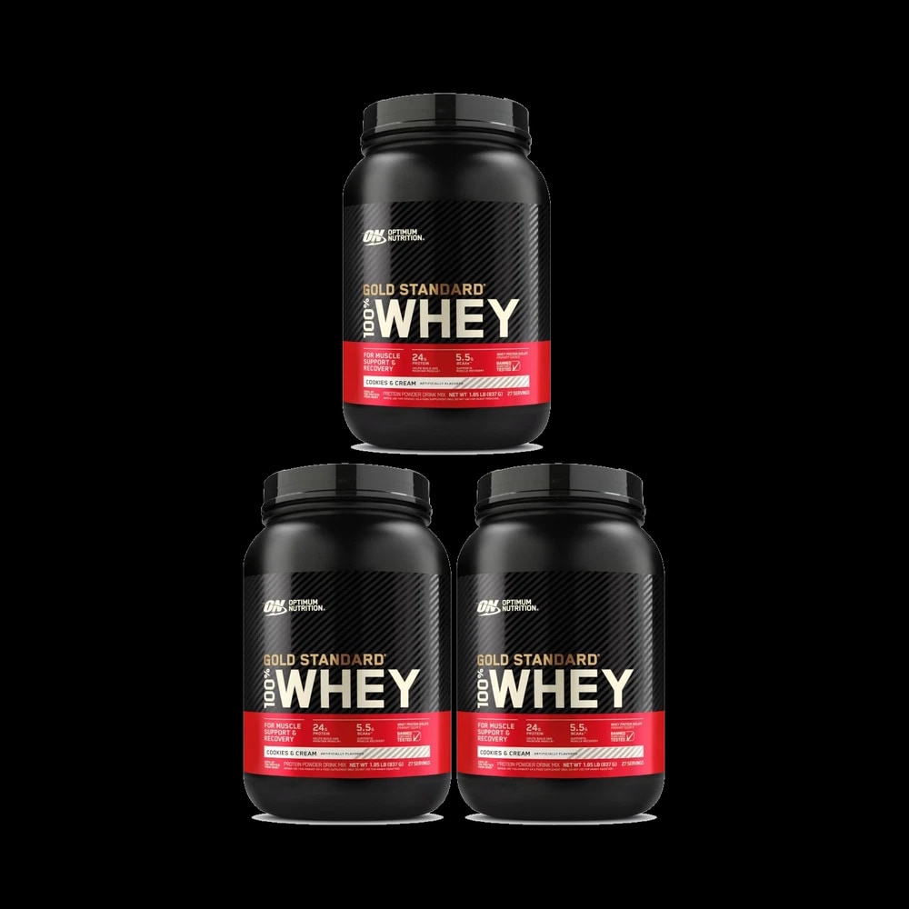 Optimum Nutrition Gold Standard 100% Whey Protein, Cookies & Cream, 2 LB