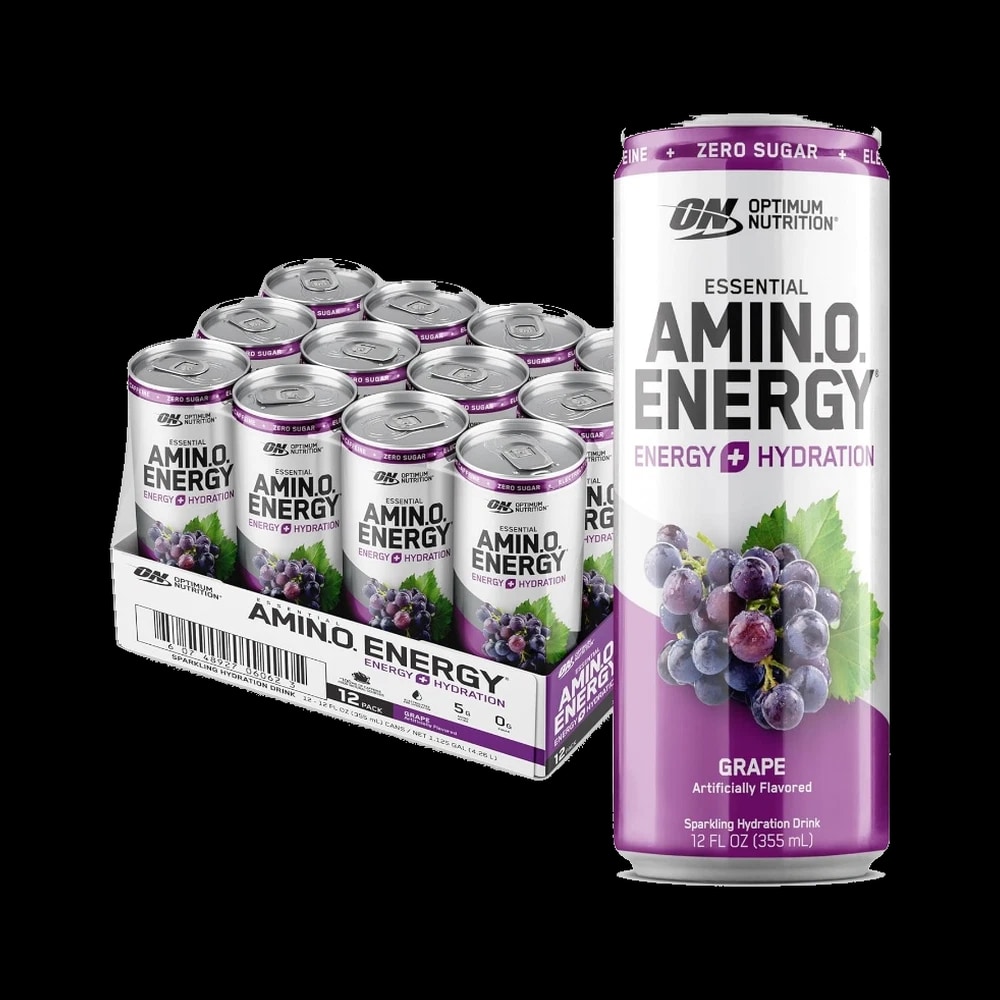 Optimum Nutrition Essential Amin.O Energy + Electrolytes Hydration Drink - Grape 355ml