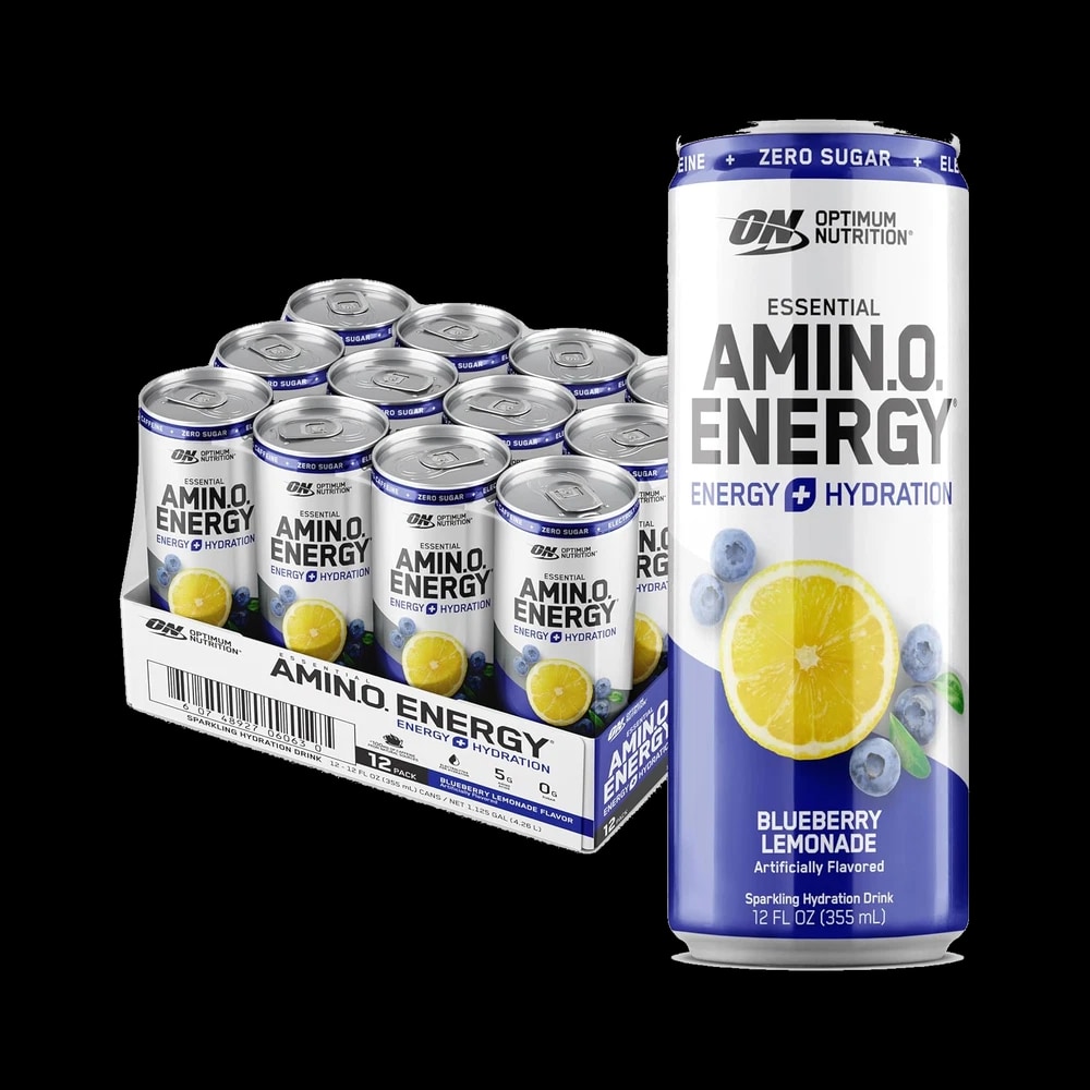 Optimum Nutrition Essential Amin.O Energy + Electrolytes Hydration Drink - Blueberry Lemonade 355ml