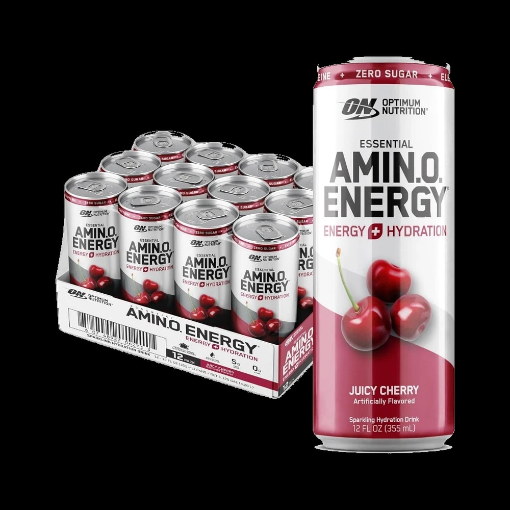 Optimum Nutrition Essential Amin.O Energy + Electrolytes Hydration Drink - Juciy cherry 355ml