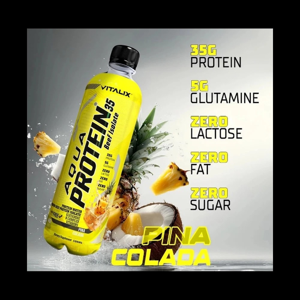 Vitalix Aqua Protein 35 Pina Colada Premium Beef Protein Isolate