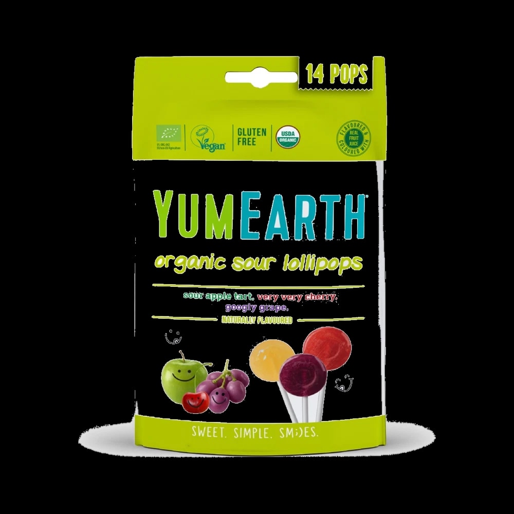 YumEarth Organic Sour Pops 87g