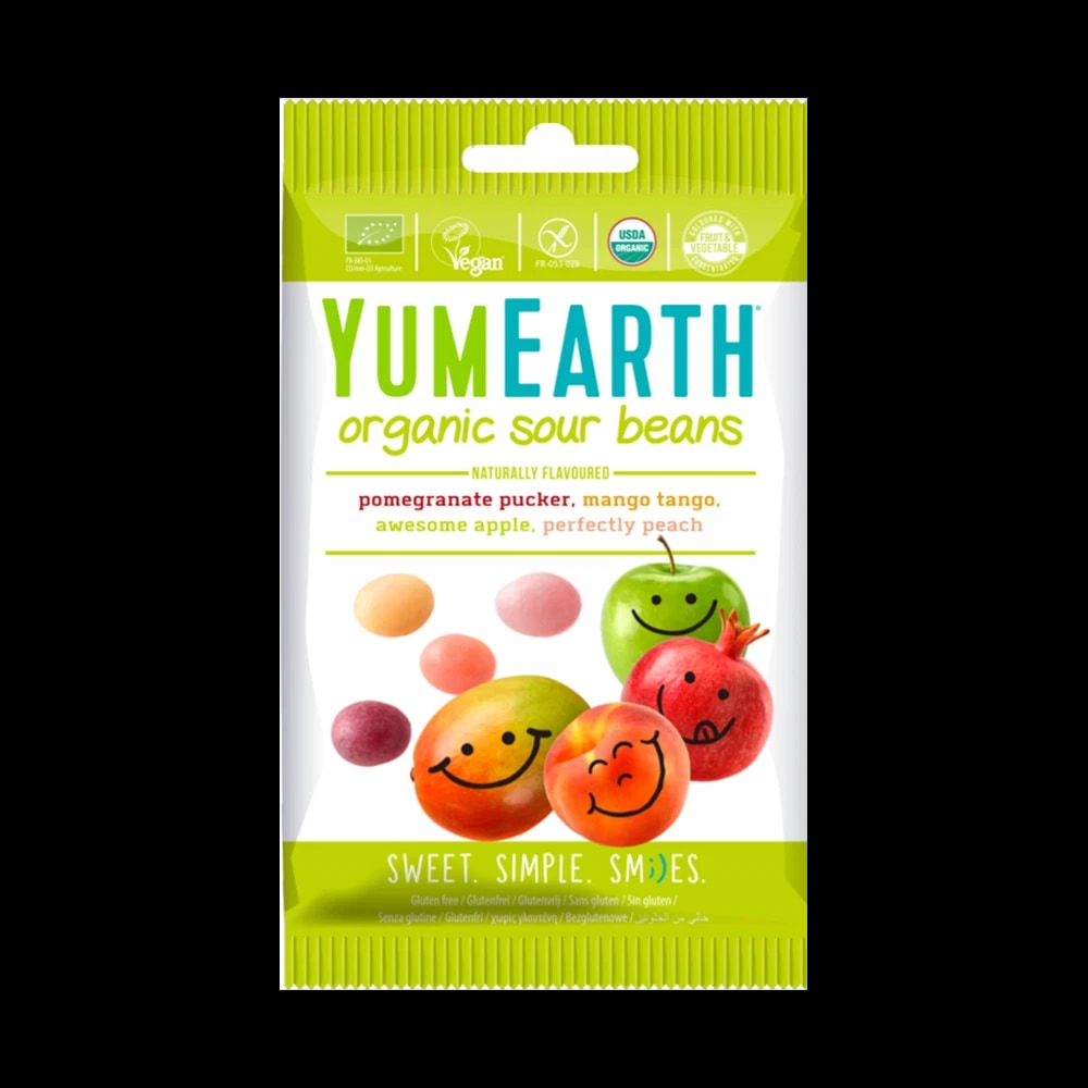 YumEarth Organic Sour Beans 50g