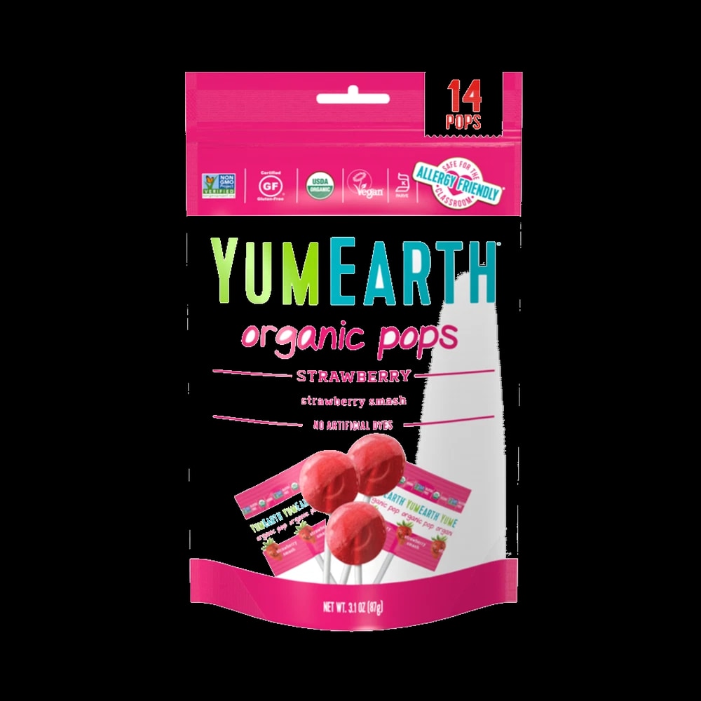 YumEarth Organic Strawberry Pops 87g