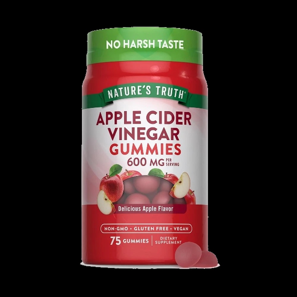 Nature's Truth Apple Cider Vinegar 600mg Gummies Apple Flavor 60's (NNT13)