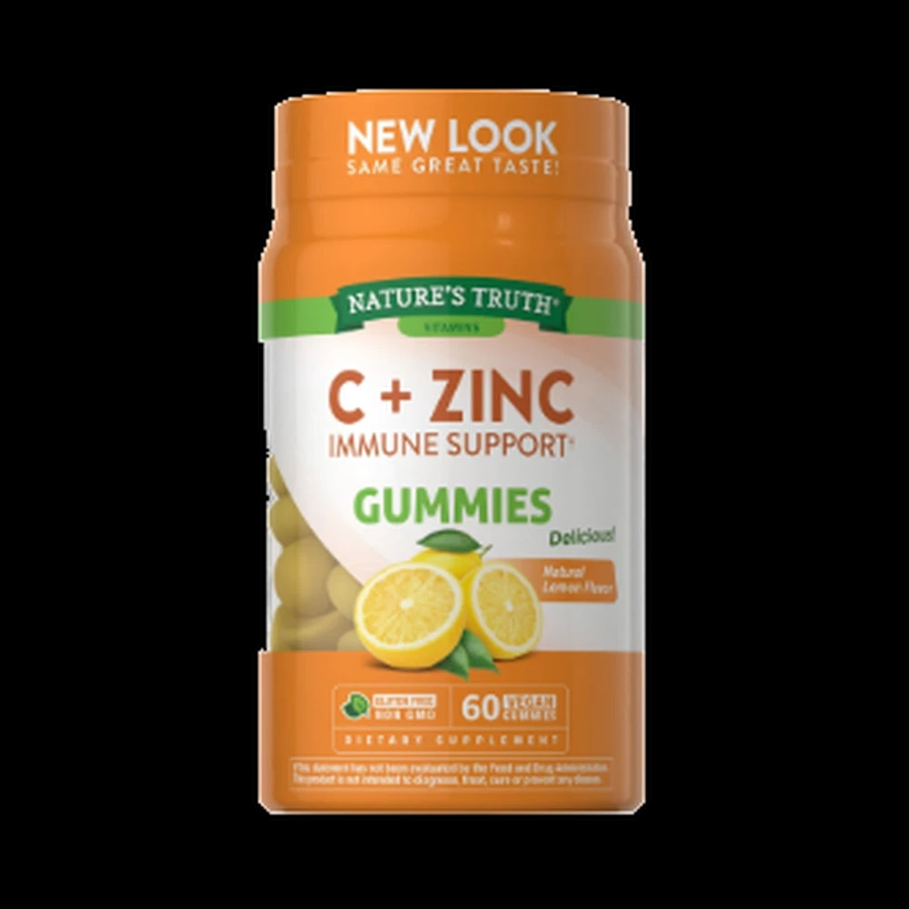 Nature's Truth C+Zinc Immune Support Gummies Natural lemon 60's (NNT03)