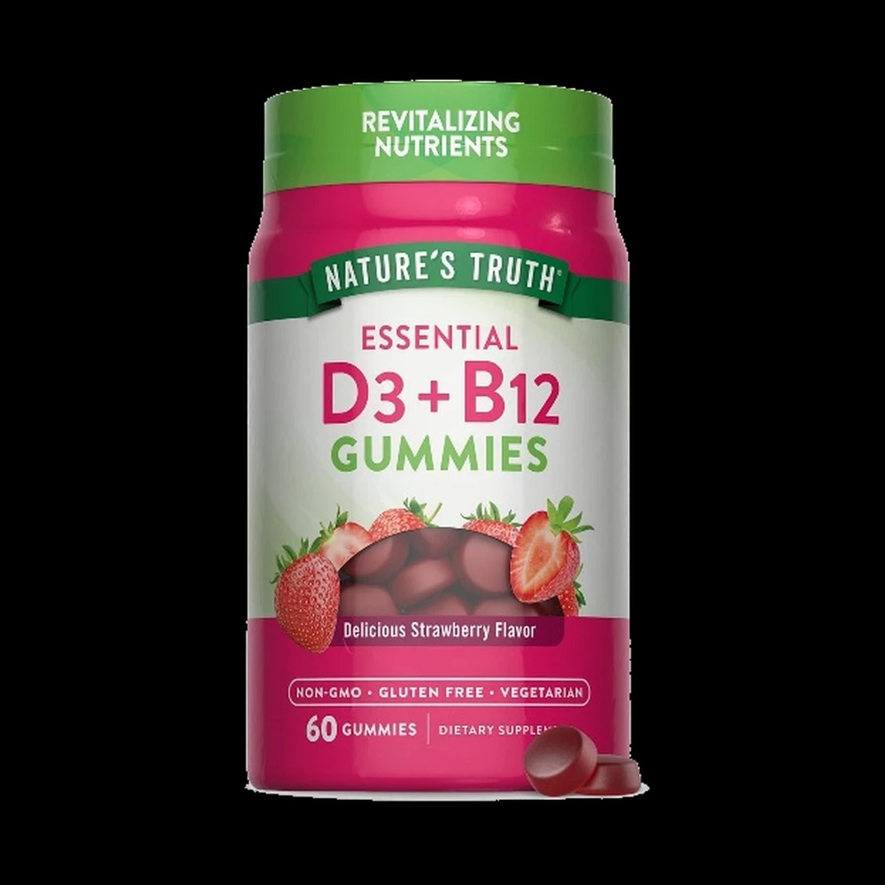 Nature's Truth D3+B12 Gummies Strawberry Flavor 60's (NNT10)