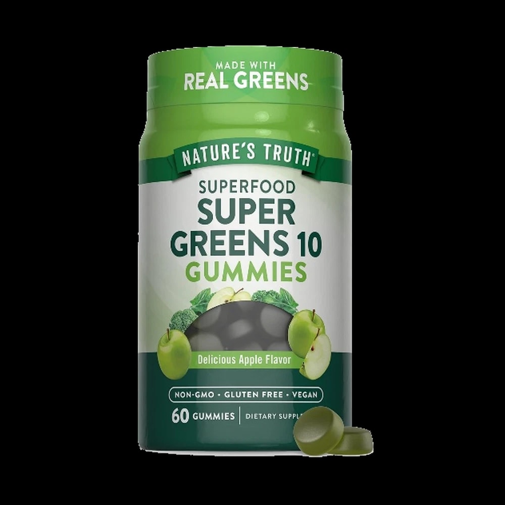Nature's Truth Superfood Super Greens Gummies Apple Flavor 60's (NNT12)