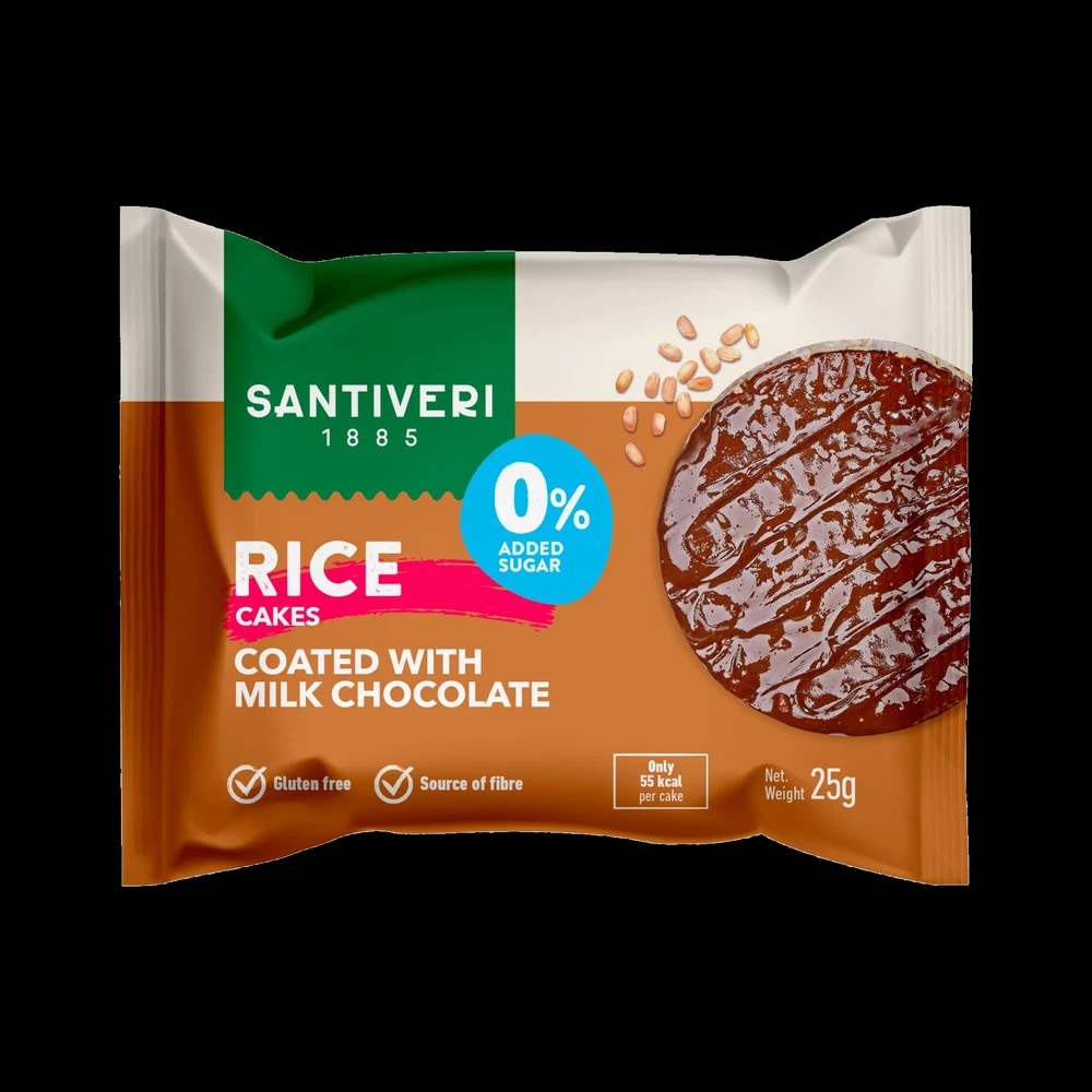 Santiveri ORGANIC RICE CAKES CHOCO M. 2U 25G * 30