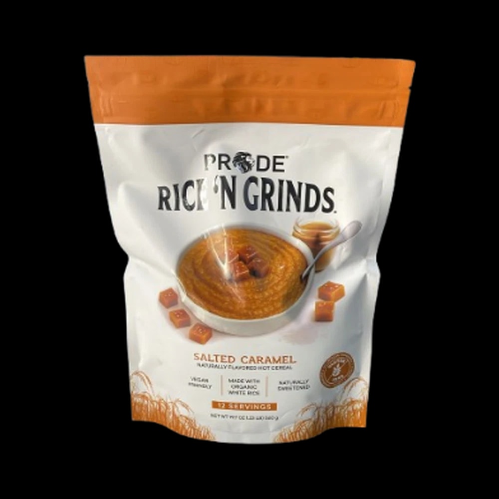 Pride Foods RICE N GRINDS SALTED CARAMEL 12 SER