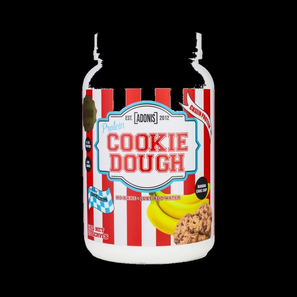 Adonis PROTEIN COOKIE DOUGH Casein Protein Banana Choc Chip 1KG