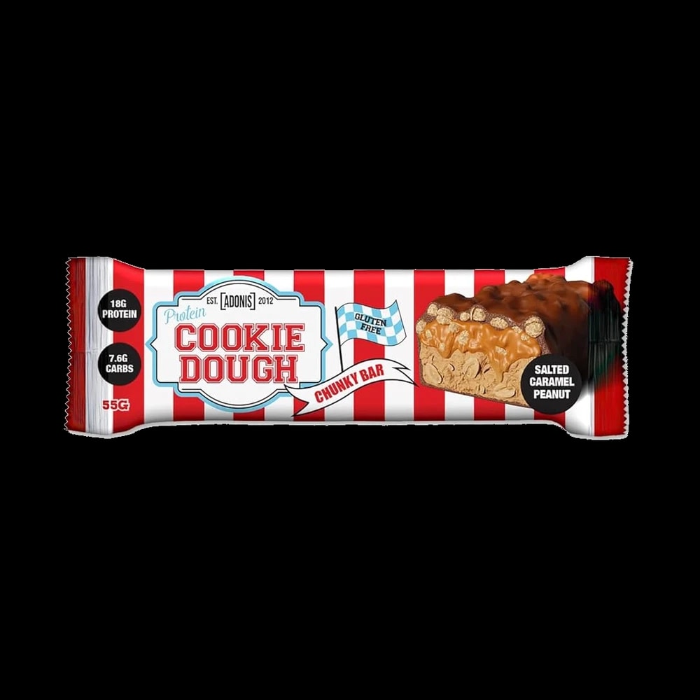 Adonis Protein Bar Cookie Dough Chunky Salted Caramel 55g