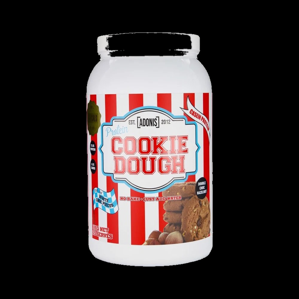 Adonis PROTEIN COOKIE DOUGH Casein Protein Double Choc Hazelnut 1KG